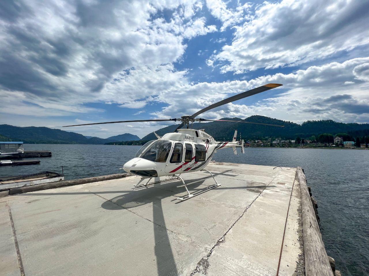 Экскурсии на вертолёте на Телецком озере